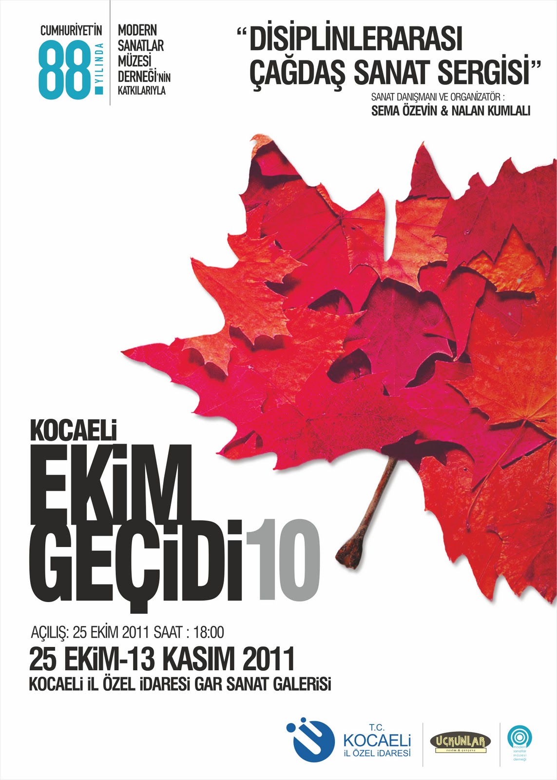 Ekim Geçidi 10 Kocaeli exhibition poster